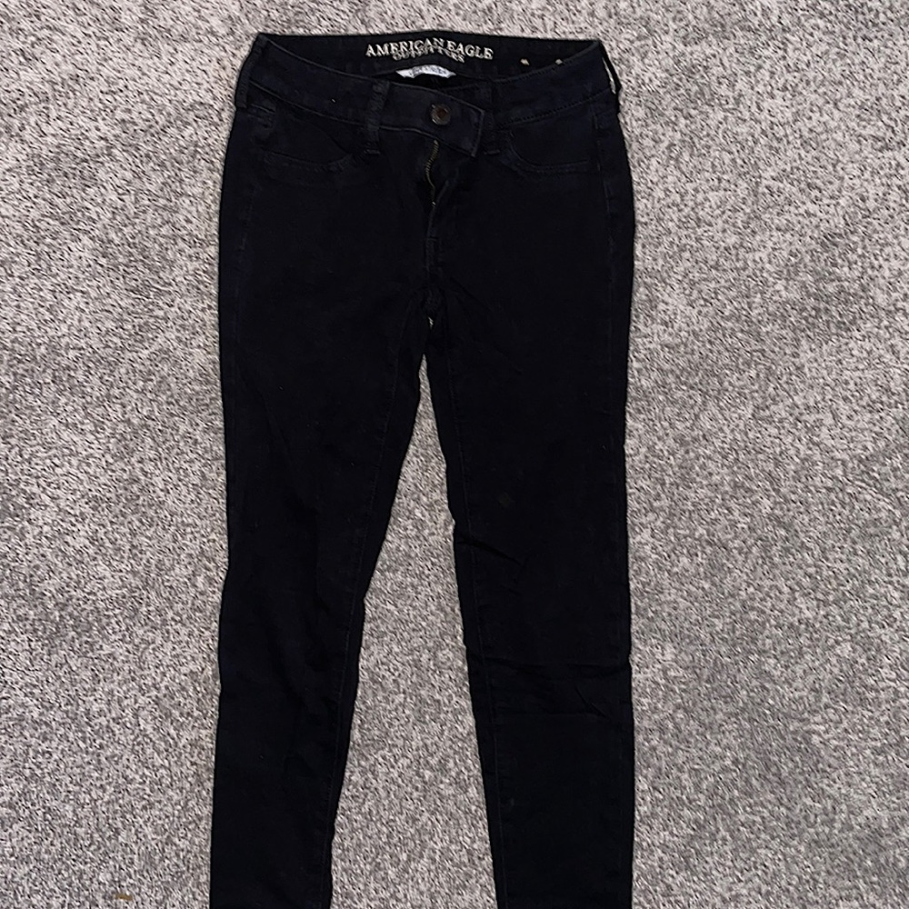 American Eagle super stretch black jeans